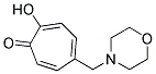 2-HYDROXY-5-MORPHOLINOMETHYL-2,4,6-CYCLOHEPTATRIEN-1-ONE Struktur