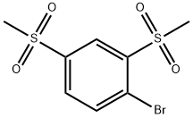 2,4-Bis(methylsulfonyl)-1-bromobenzene Struktur