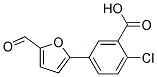 2-CHLORO-5-(5-FORMYL-FURAN-2-YL)BENZOIC ACID Struktur