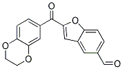 2-(2,3-DIHYDRO-1,4-BENZODIOXIN-6-YLCARBONYL)-1-BENZOFURAN-5-CARBALDEHYDE Struktur