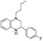 1-BUTYL-3-(4-FLUOROPHENYL)-1,2,3,4-TETRAHYDROQUINOXALINE Struktur