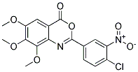 2-(4-CHLORO-3-NITROPHENYL)-6,7,8-TRIMETHOXY-4H-3,1-BENZOXAZIN-4-ONE, TECH Struktur