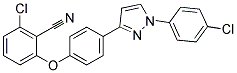 2-(4-(1-(4-CHLOROPHENYL)-1H-PYRAZOL-3-YL)PHENOXY)-6-CHLOROBENZONITRILE Struktur