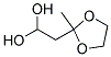 2-(2-METHYL-1,3-DIOXOLAN-2-YL)ETHANE-1,1-DIOL, TECH Struktur