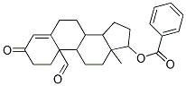 10-FORMYL-13-METHYL-3-OXO-2,3,6,7,8,9,10,11,12,13,14,15,16,17-TETRADECAHYDR O-1H-CYCLOPENTA[A]PHENANTHREN-17-YL BENZOATE Struktur