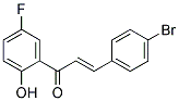 (2E)-3-(4-BROMOPHENYL)-1-(5-FLUORO-2-HYDROXYPHENYL)PROP-2-EN-1-ONE Struktur