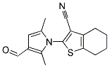 2-(3-FORMYL-2,5-DIMETHYLPYRROL-1-YL)-4,5,6,7-TETRAHYDRO-BENZO[B]THIOPHENE-3-CARBONITRILE Struktur