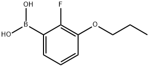 2-FLUORO-3-PROPOXYPHENYLBORONIC ACID Struktur