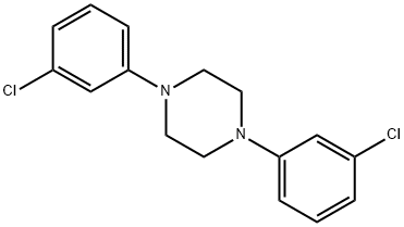 1,4-BIS-3-CHLOROPHENYLPIPERAZINE Struktur