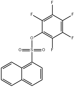 2,3,4,5,6-PENTAFLUOROPHENYL 1-NAPHTHALENESULPHONATE Struktur