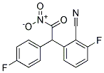 2-(2-CYANO-3-FLUOROPHENYL)-2-(4-FLUOROPHENYL)ACETONITRIL Struktur