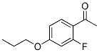 2'-FLUORO-4'-PROPOXYACETOPHENON Struktur