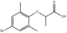 2-(4-BROMO-2,6-DIMETHYLPHENOXY)PROPANOIC ACID Struktur