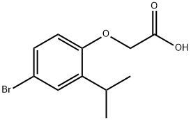 2-(4-BROMO-2-ISOPROPYLPHENOXY)ACETIC ACID Struktur