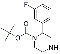 2-(3-FLUORO-PHENYL)-PIPERAZINE-1-CARBOXYLIC ACID TERT-BUTYL ESTER Struktur