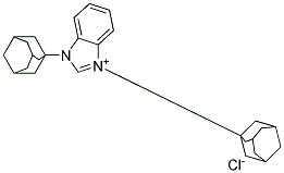 1,3-BIS(1-ADAMANTHYL)BENZIMIDAZOLIUM CHLORIDE Struktur