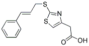 (2-((3-PHENYLPROP-2-ENYL)THIO)-1,3-THIAZOL-4-YL)ACETIC ACID Struktur