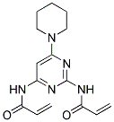 2,4-BIS(ACRYLAMIDO)-6-PIPERIDINOPYRIMIDINE Struktur