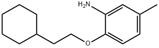 2-(2-CYCLOHEXYLETHOXY)-5-METHYLANILINE Struktur