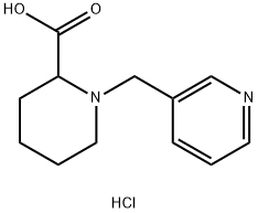 1-PYRIDIN-3-YLMETHYL-PIPERIDINE-2-CARBOXYLIC ACID DIHYDROCHLORIDE Struktur