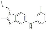 (2-METHYL-1-PROPYL-1H-BENZOIMIDAZOL-5-YL)-M-TOLYL-AMINE Struktur