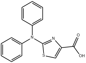 2-(DIPHENYLAMINO)-1,3-THIAZOLE-4-CARBOXYLIC ACID Struktur