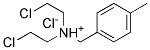 2-CHLORO-N-(2-CHLOROETHYL)-N-(4-METHYLBENZYL)-1-ETHANAMINIUM CHLORIDE Struktur