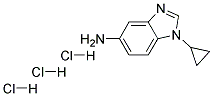 1-CYCLOPROPYL-1H-BENZOIMIDAZOL-5-YLAMINE TRIHYDROCHLORIDE Struktur