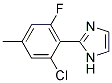 2-(2-CHLORO-6-FLUORO-4-METHYL-PHENYL)-1H-IMIDAZOLE Struktur