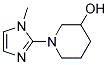 1-(1-METHYL-1H-IMIDAZOL-2-YL)-PIPERIDIN-3-OL Struktur