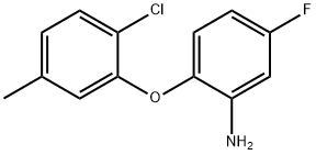 2-(2-CHLORO-5-METHYLPHENOXY)-5-FLUOROPHENYLAMINE Struktur