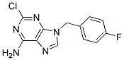 2-CHLORO-9-(4-FLUORO-BENZYL)-9H-PURIN-6-YLAMINE Struktur