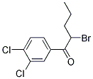 2-BROMO-1-(3,4-DICHLORO-PHENYL)-PENTAN-1-ONE Struktur