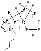 1-METHYL-3-PENTYLIMIDAZOLIUM TRIS(PENTAFLUOROETHYL) TRIFLUOROPHOSPHATE Struktur