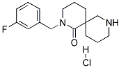 2-(3-FLUOROBENZYL)-2,8-DIAZASPIRO[5.5]UNDECAN-1-ONE HYDROCHLORIDE Struktur