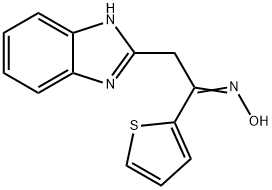 (1Z)-2-(1H-BENZIMIDAZOL-2-YL)-1-THIEN-2-YLETHANONE OXIME Struktur