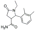 2-(2,3-DIMETHYLPHENYL)-1-ETHYL-5-OXOPYRROLIDINE-3-CARBOXAMIDE Struktur