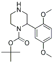 2-(2,5-DIMETHOXY-PHENYL)-PIPERAZINE-1-CARBOXYLIC ACID TERT-BUTYL ESTER Struktur