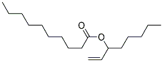 1-OCTEN-3-YL DECANOATE Struktur