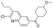 (2-CHLORO-3-PROPYL-QUINOLIN-6-YL)-(4-METHOXY-CYCLOHEXYL)-METHANONE Struktur