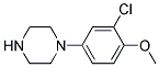 1-(3-CHLORO-4-METHOXY-PHENYL)-PIPERAZINE Struktur