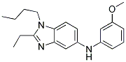 (1-BUTYL-2-ETHYL-1H-BENZOIMIDAZOL-5-YL)-(3-METHOXY-PHENYL)-AMINE Struktur