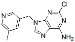 2-CHLORO-9-(5-METHYL-PYRIDIN-3-YLMETHYL)-9H-PURIN-6-YLAMINE Struktur