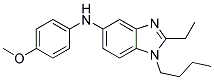 (1-BUTYL-2-ETHYL-1H-BENZOIMIDAZOL-5-YL)-(4-METHOXY-PHENYL)-AMINE Struktur