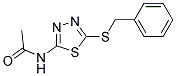 2-ACETAMIDO-5-BENZYLTHIO-1,3,4-THIADIAZOLE Struktur