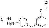 1-(3-CHLORO-BENZYL)-PYRROLIDIN-3-YLAMINE DIHYDROCHLORIDE Struktur