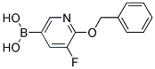 2-BENZOXY-3-FLUORO-PYRIDIN-5-YLBORONIC ACID Struktur