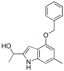 1-(4-BENZYLOXY-6-METHYL-1H-INDOL-2-YL)-ETHANOL Struktur