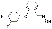 2-(3,4-Difluorophenoxy)benzenecarboxaldehyde oxime Struktur