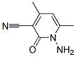 1-Amino-3-cyano-4,6-dimethylpyridin-2-one Struktur